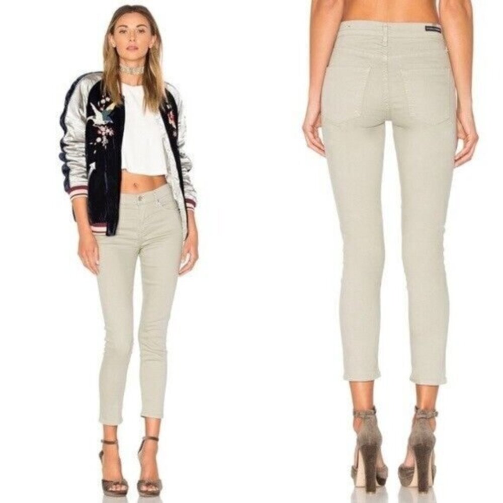 Citizens of Humanity Rocket Crop High Rise Skinny Jeans Pistachio